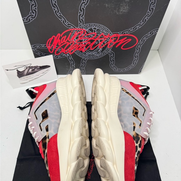 $1195 Versace Chain Reaction Mens size 47 With Box Gently Worn - Picture 6 of 11